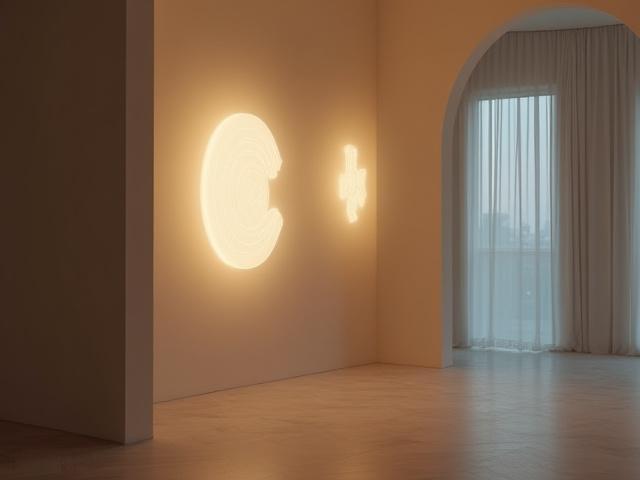 洗練されたデザインのデザイナーズ照明プロトタイプが美しく部屋を照らしている